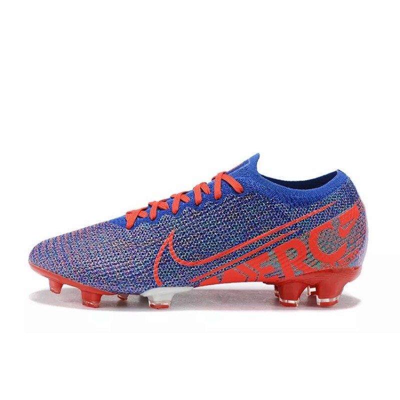 Botas de Fútbol Nike Mercurial Vapor XIII Elite FG Azul&Rojo Naranja (#38~#45)