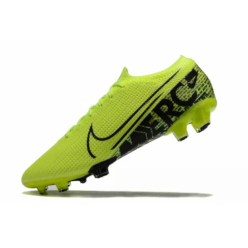 Botas de Fútbol Nike Mercurial Vapor XIII Elite FG Amarillo Fluorescente&Negro (#38~#45)
