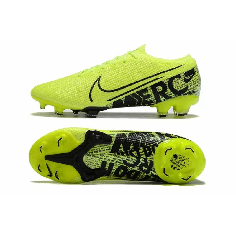 Botas de Fútbol Nike Mercurial Vapor XIII Elite FG Amarillo Fluorescente&Negro (#38~#45)