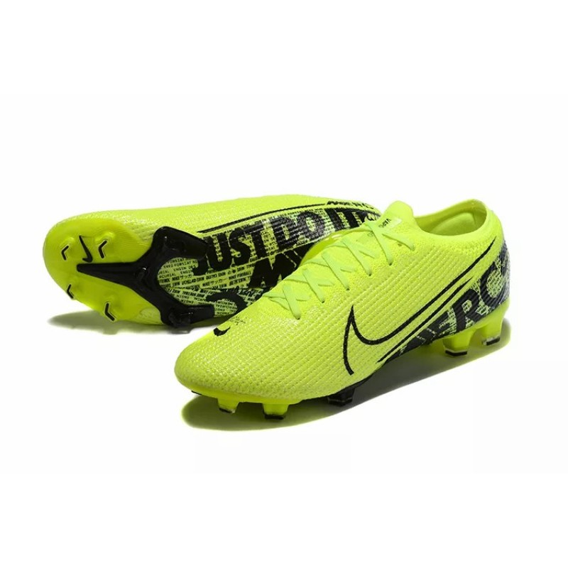 Botas de Fútbol Nike Mercurial Vapor XIII Elite FG Amarillo Fluorescente&Negro (#38~#45)
