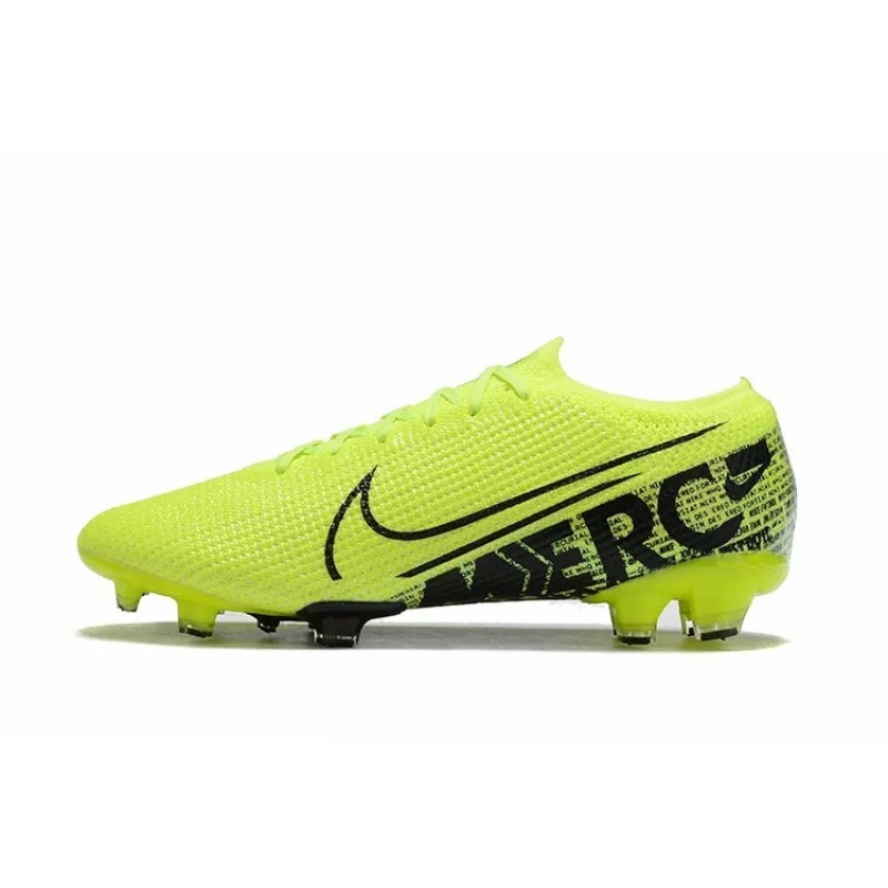 Botas de Fútbol Nike Mercurial Vapor XIII Elite FG Amarillo Fluorescente&Negro (#38~#45)