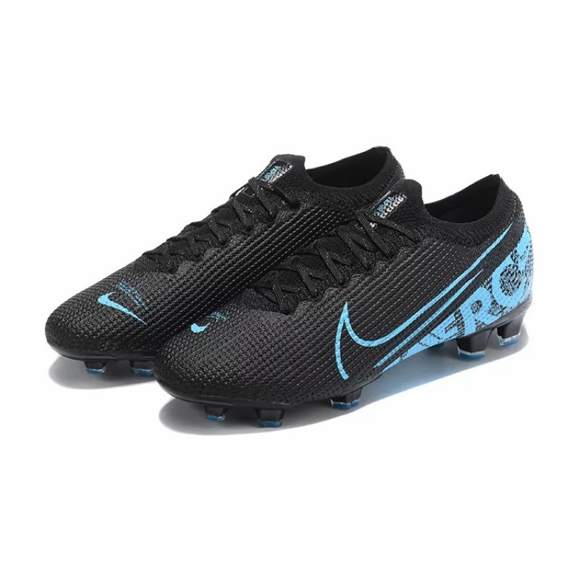 Botas de Fútbol Nike Mercurial Vapor XIII Elite FG Negro&Celeste (#38~#45)