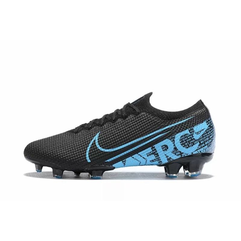 Botas de Fútbol Nike Mercurial Vapor XIII Elite FG Negro&Celeste (#38~#45)
