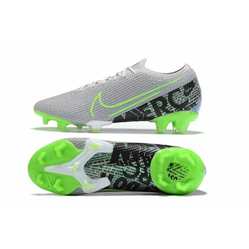 Botas de Fútbol Nike Mercurial Vapor XIII Elite FG Gris&Verde Fluorescente (#38~#45)
