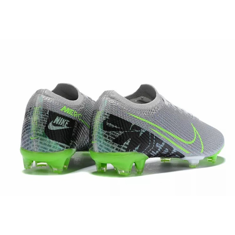 Botas de Fútbol Nike Mercurial Vapor XIII Elite FG Gris&Verde Fluorescente (#38~#45)