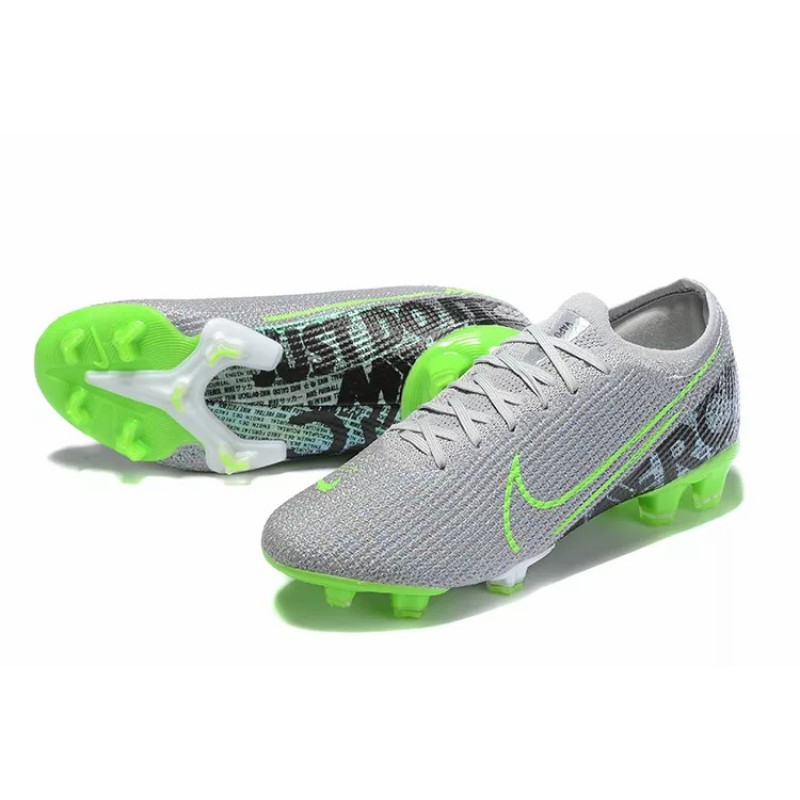 Botas de Fútbol Nike Mercurial Vapor XIII Elite FG Gris&Verde Fluorescente (#38~#45)