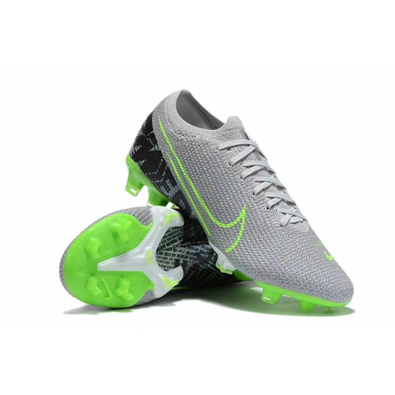 Botas de Fútbol Nike Mercurial Vapor XIII Elite FG Gris&Verde Fluorescente (#38~#45)