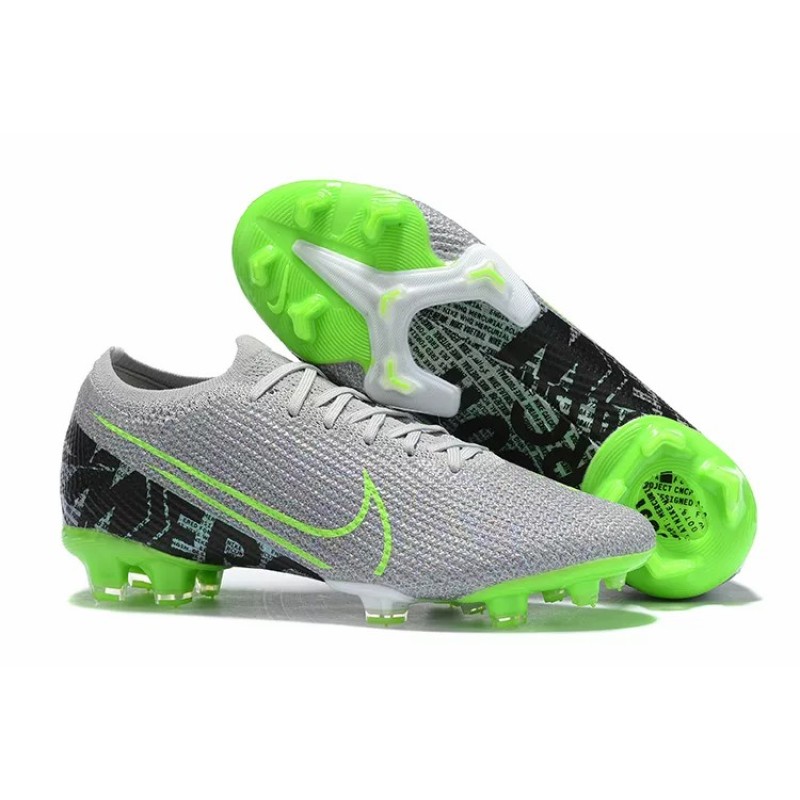 Botas de Fútbol Nike Mercurial Vapor XIII Elite FG Gris&Verde Fluorescente (#38~#45)