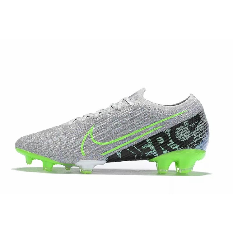 Botas de Fútbol Nike Mercurial Vapor XIII Elite FG Gris&Verde Fluorescente (#38~#45)