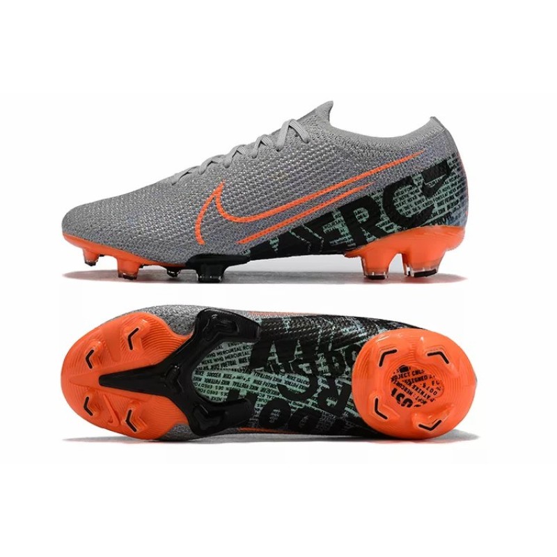 Botas de Fútbol Nike Mercurial Vapor XIII Elite FG Gris&Naranja&Negro (#38~#45)