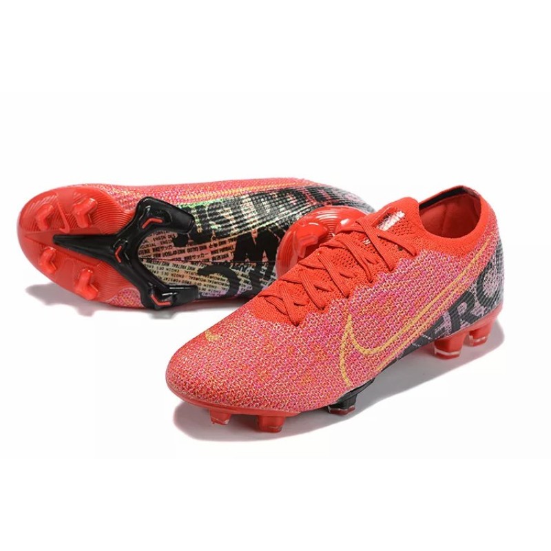 Botas de Fútbol Nike Mercurial Vapor XIII Elite FG Rojo&Negro (#38~#45)