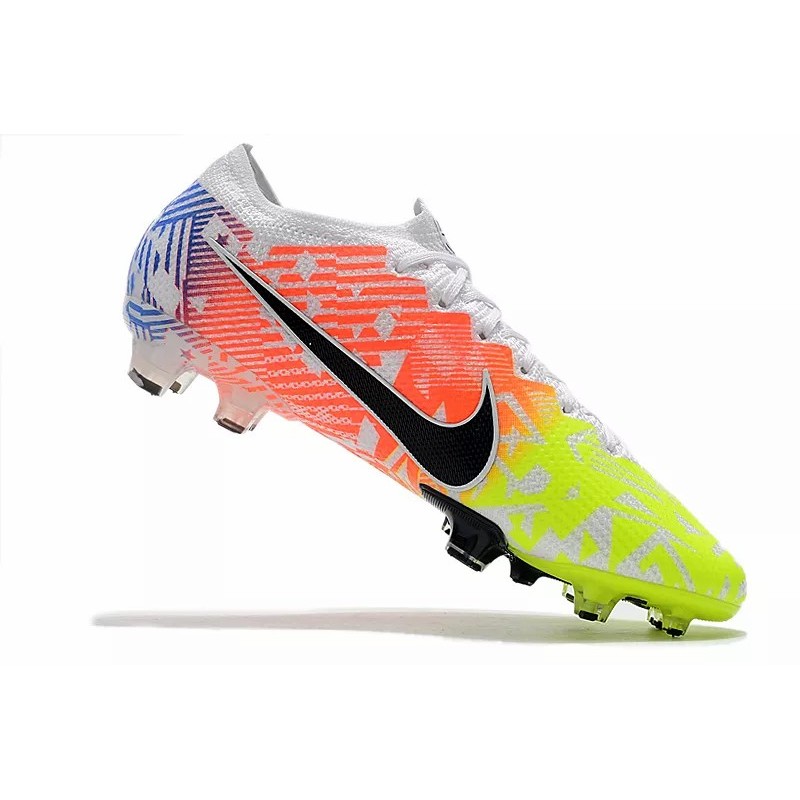 Botas de Fútbol Nike Mercurial Vapor 13 Elite FG Amarillo Fluorescente&Rojo Naranja (#38~#45)