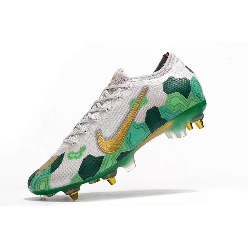 Botas de Fútbol Nike Mercurial Vapor 13 Elite SG-PRO Blanco&Verde (#39~#45)