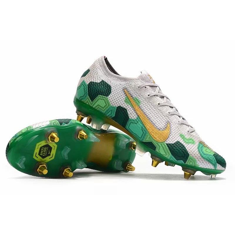 Botas de Fútbol Nike Mercurial Vapor 13 Elite SG-PRO Blanco&Verde (#39~#45)