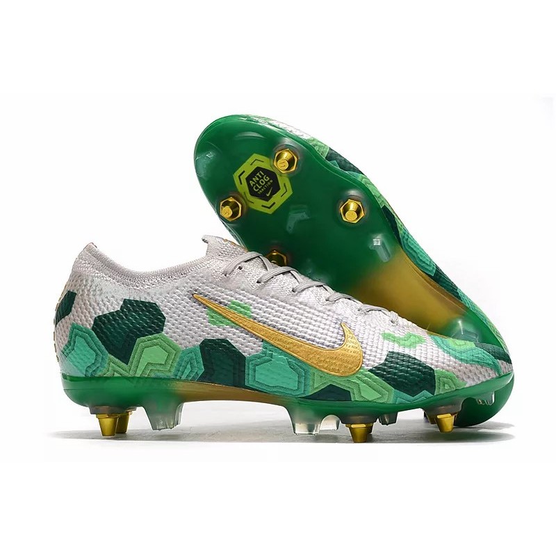 Botas de Fútbol Nike Mercurial Vapor 13 Elite SG-PRO Blanco&Verde (#39~#45)