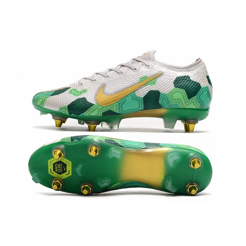 Botas de Fútbol Nike Mercurial Vapor 13 Elite SG-PRO Blanco&Verde (#39~#45)