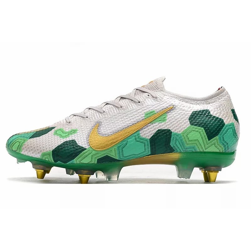 Botas de Fútbol Nike Mercurial Vapor 13 Elite SG-PRO Blanco&Verde (#39~#45)