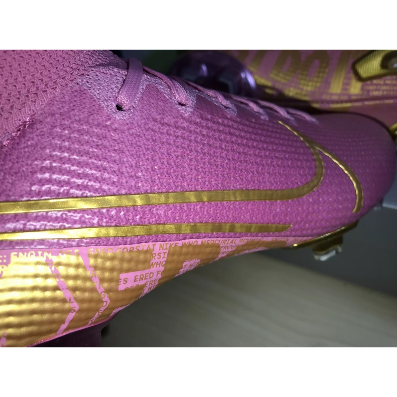 Botas de Fútbol Nike Mercurial Superfly 7 Elite FG High Top Violeta (#35~#45)