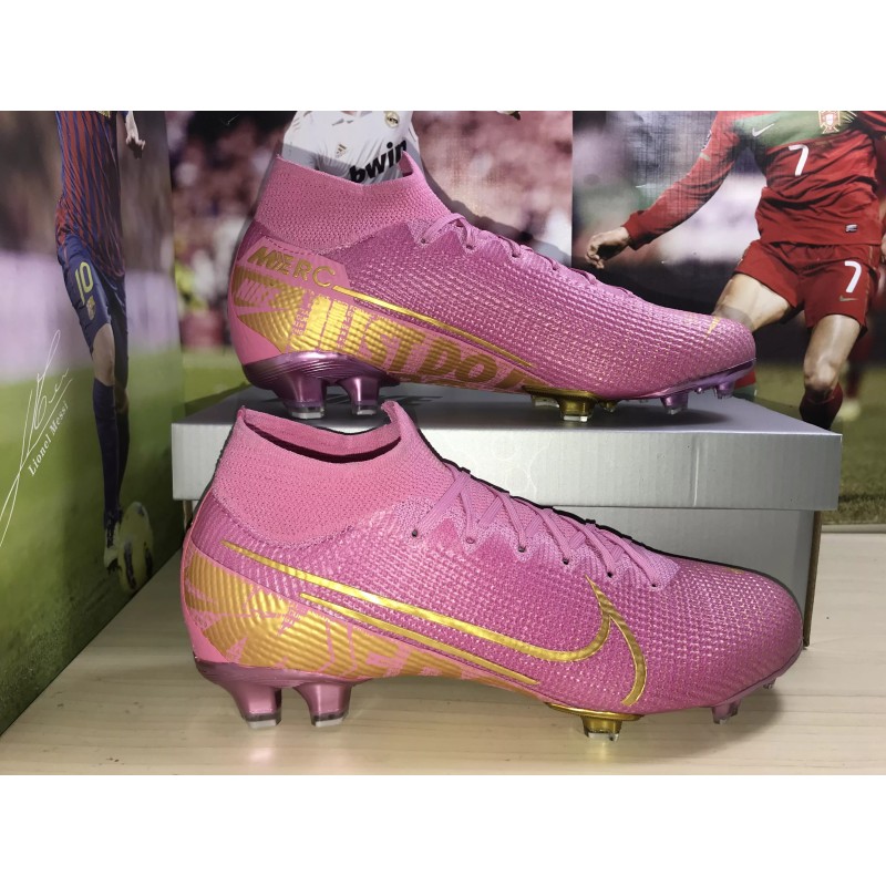 Botas de Fútbol Nike Mercurial Superfly 7 Elite FG High Top Violeta (#35~#45)
