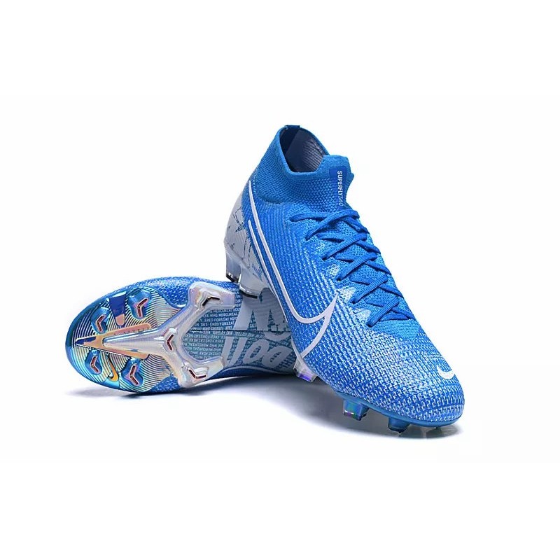 Botas de Fútbol Nike Superfly 7 Elite SE FG Azul&Blanco (#39~#45)