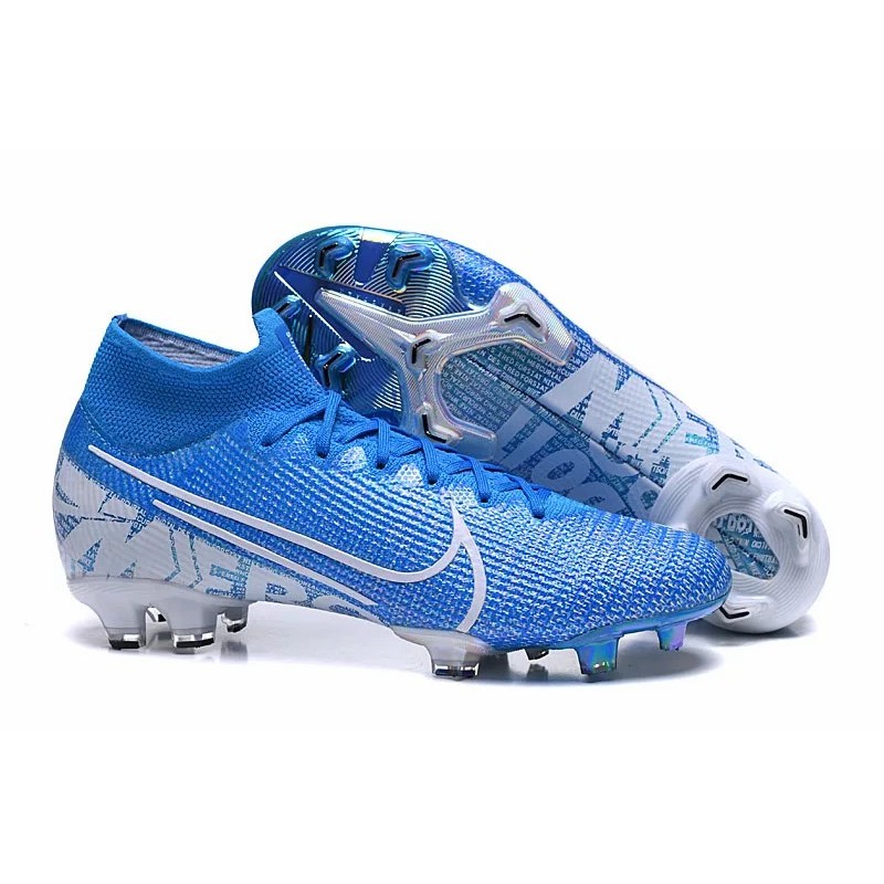 Botas de Fútbol Nike Superfly 7 Elite SE FG Azul&Blanco (#39~#45)