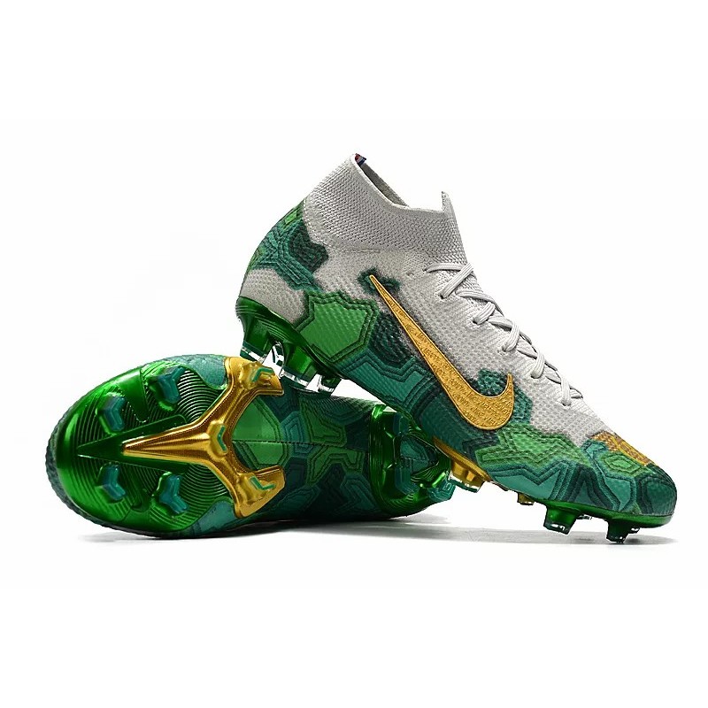 Botas de Fútbol Nike Superfly 7 Elite SE FG Blanco&Verde (#35~#45)
