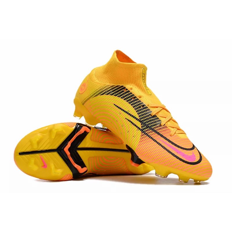 Botas de Fútbol Nike Mercurial Superfly 8 Elite FG High Top Amarillo (#39~#45)