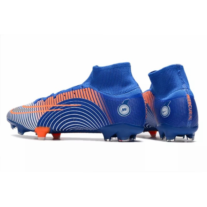 Botas de Fútbol Nike Mercurial Superfly 8 Elite FG High Top Azul (#39~#45)