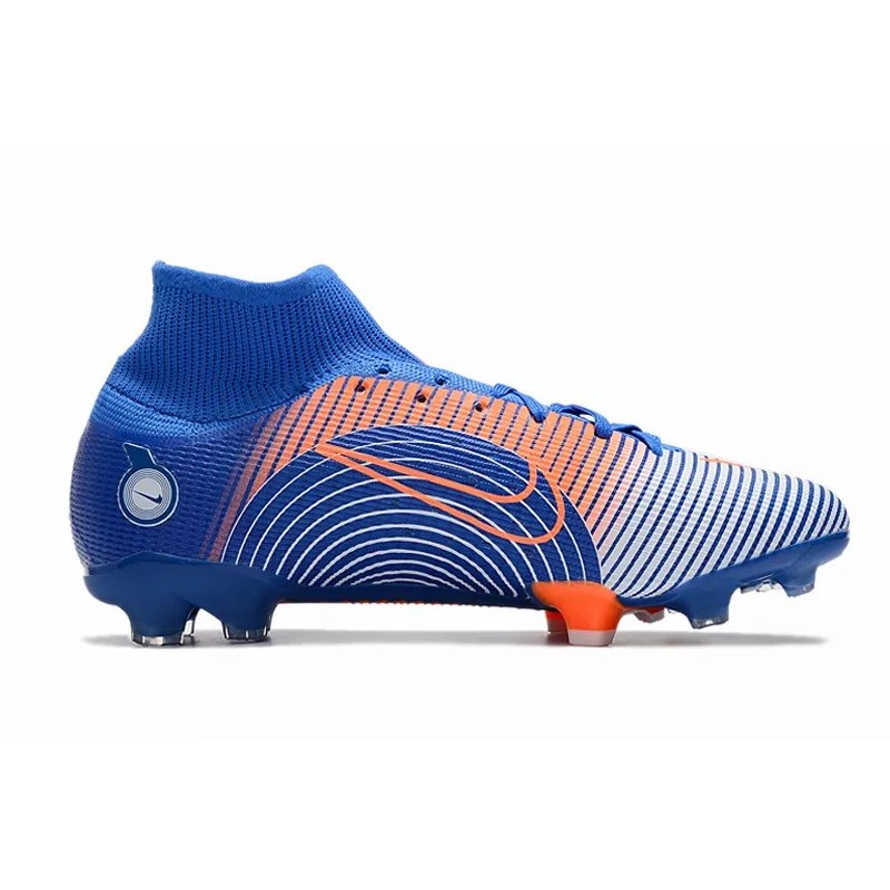 Botas de Fútbol Nike Mercurial Superfly 8 Elite FG High Top Azul (#39~#45)