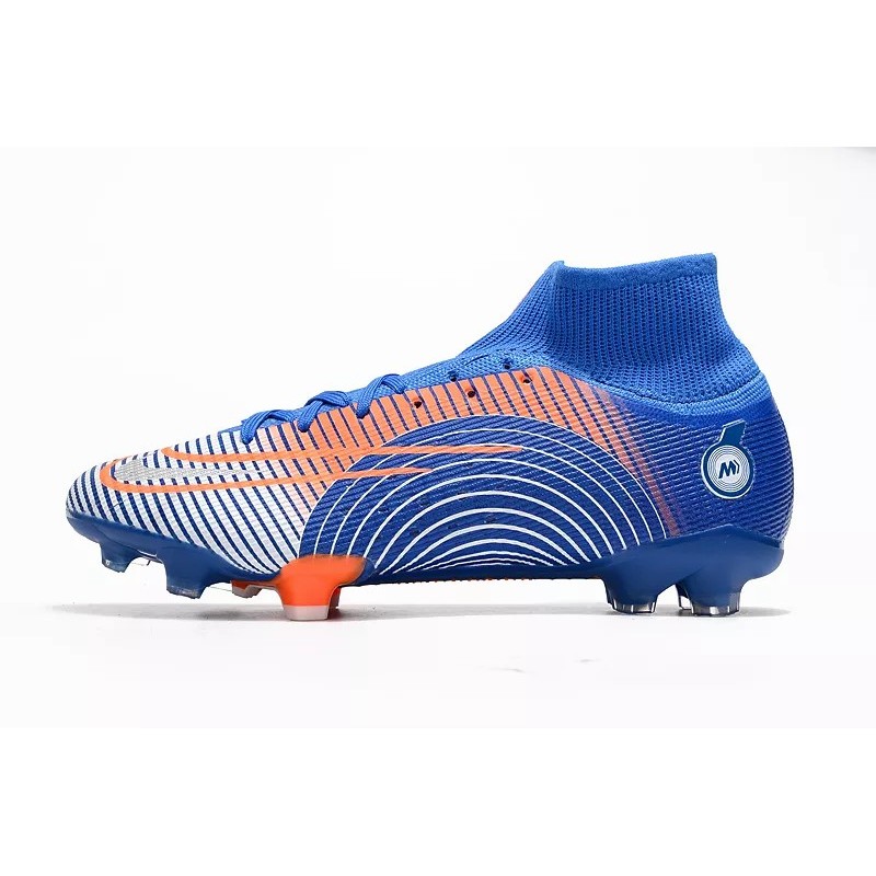 Botas de Fútbol Nike Mercurial Superfly 8 Elite FG High Top Azul (#39~#45)