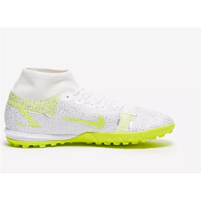 Botas de Fútbol Nike Mercurial Superfly VIII Academy TF Blanco (#39~#45)