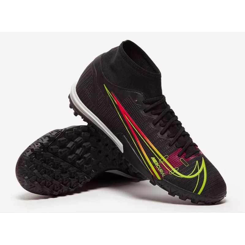 Botas de Fútbol Nike Mercurial Superfly VIII Academy TF Negro (#38~#45)