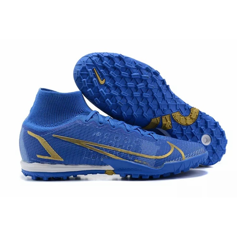 Botas de Fútbol Nike Superfly 8 Academy TF High Top Azul (#39~#45)