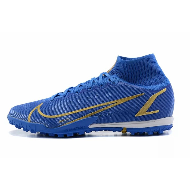 Botas de Fútbol Nike Superfly 8 Academy TF High Top Azul (#39~#45)