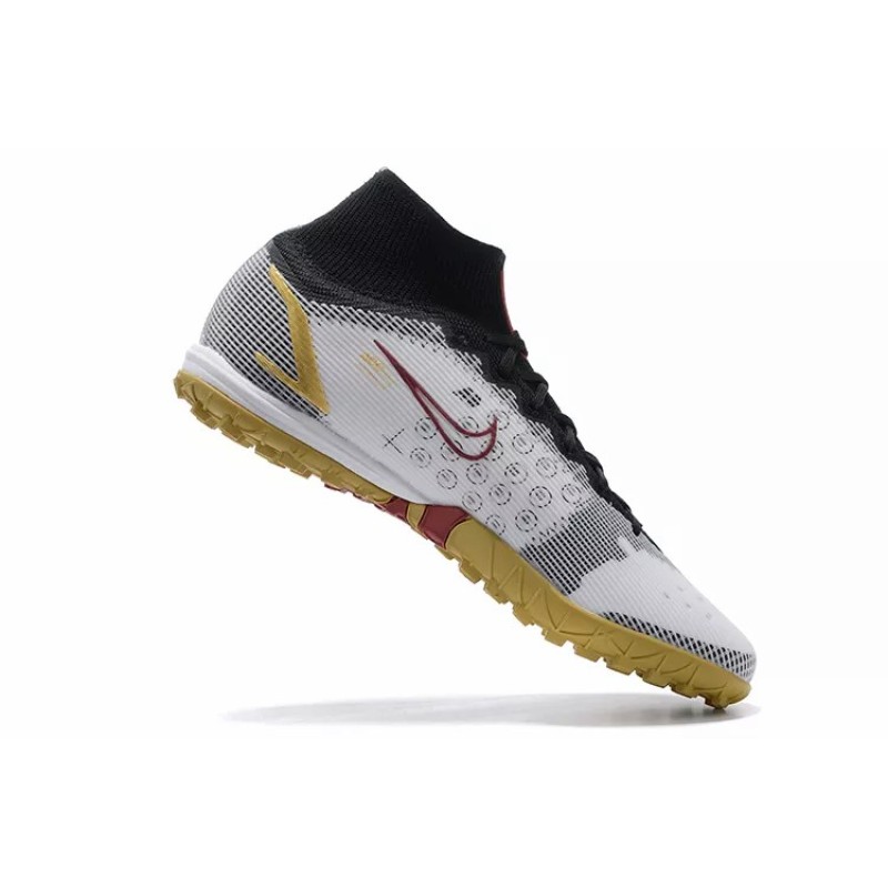 Botas de Fútbol Nike Superfly 8 Academy TF High Top Blanco&Negro&Rosado (#39~#45)