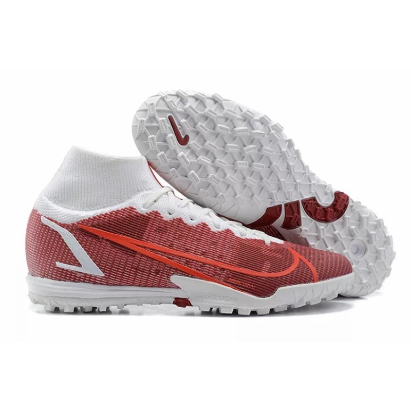 Botas de Fútbol Nike Superfly 8 Academy TF High Top Rojo Oscuro (#39~#45)