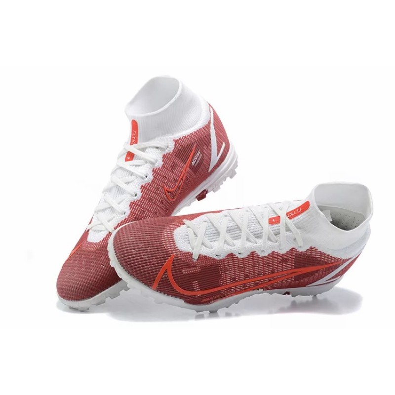 Botas de Fútbol Nike Superfly 8 Academy TF High Top Rojo Oscuro (#39~#45)