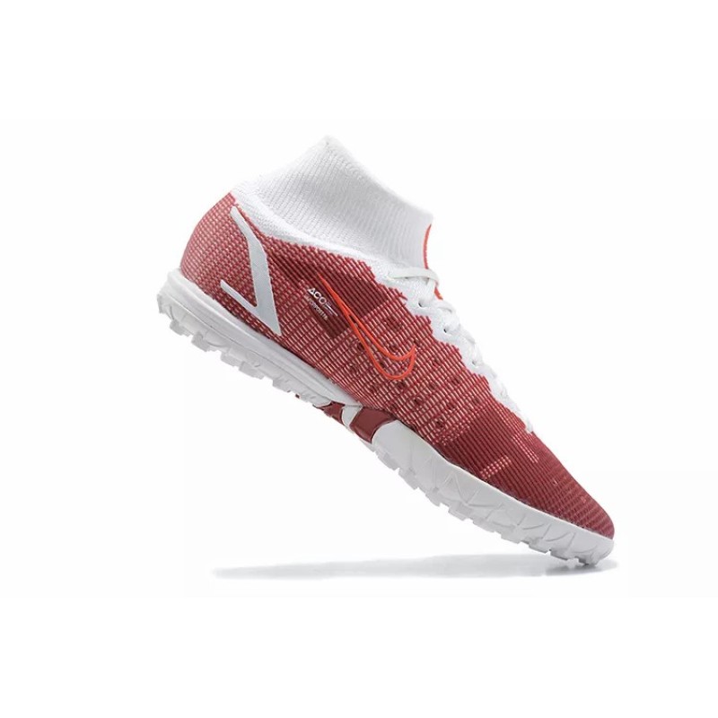 Botas de Fútbol Nike Superfly 8 Academy TF High Top Rojo Oscuro (#39~#45)