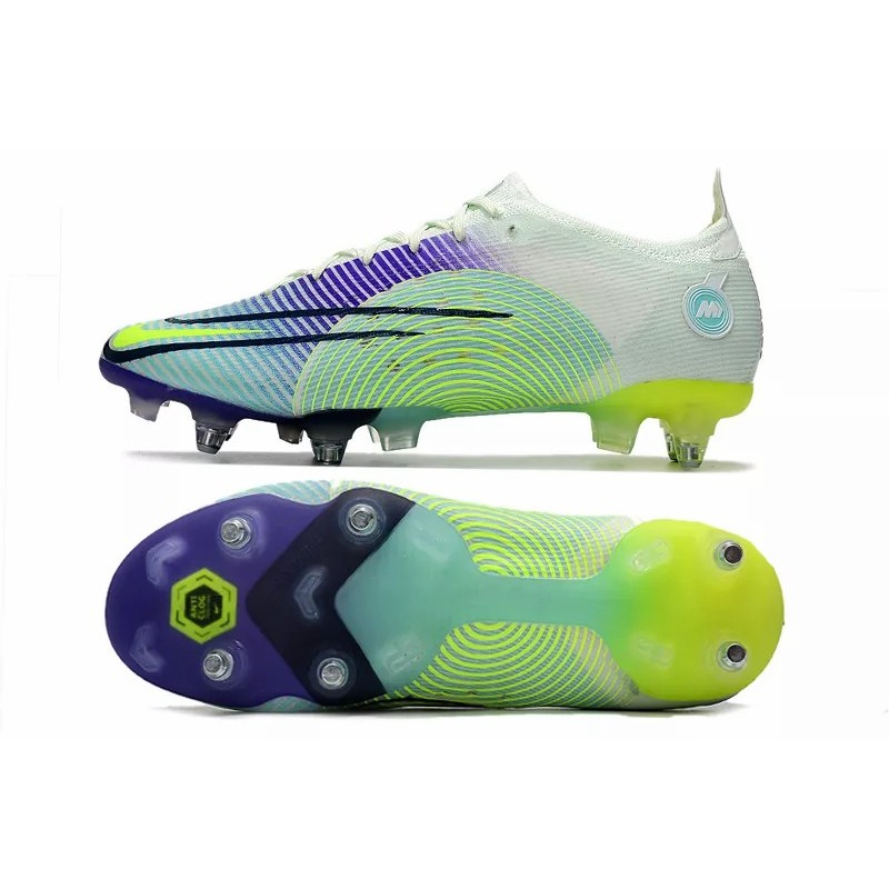 Botas de Fútbol Nike Mercurial Dream Speed Vapor 14 Elite SG Blanco&Verde Fluorescente (#39~#45)