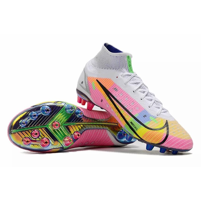 Botas de Fútbol Nike Mercurial Superfly Dragonfly 8 Elite AG High Top Rosado (#39~#45)