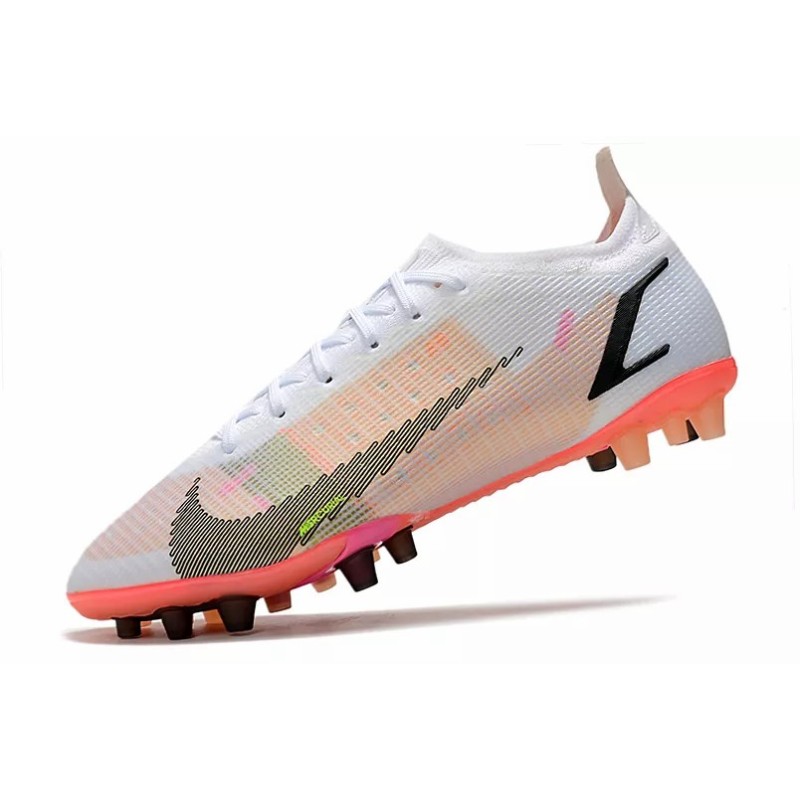 Botas de Fútbol Nike Vapor 14 Elite AG Blanco&Rosado (#39~#45)