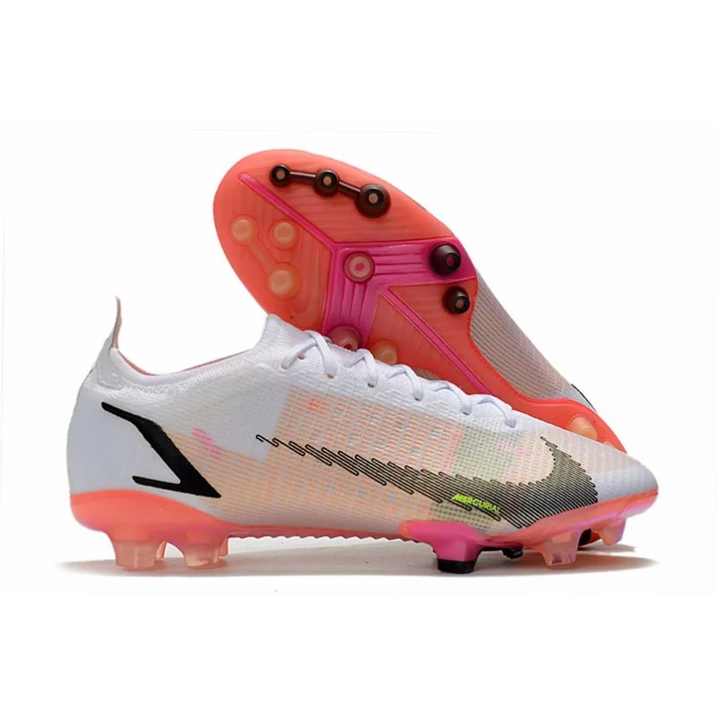 Botas de Fútbol Nike Vapor 14 Elite AG Blanco&Rosado (#39~#45)