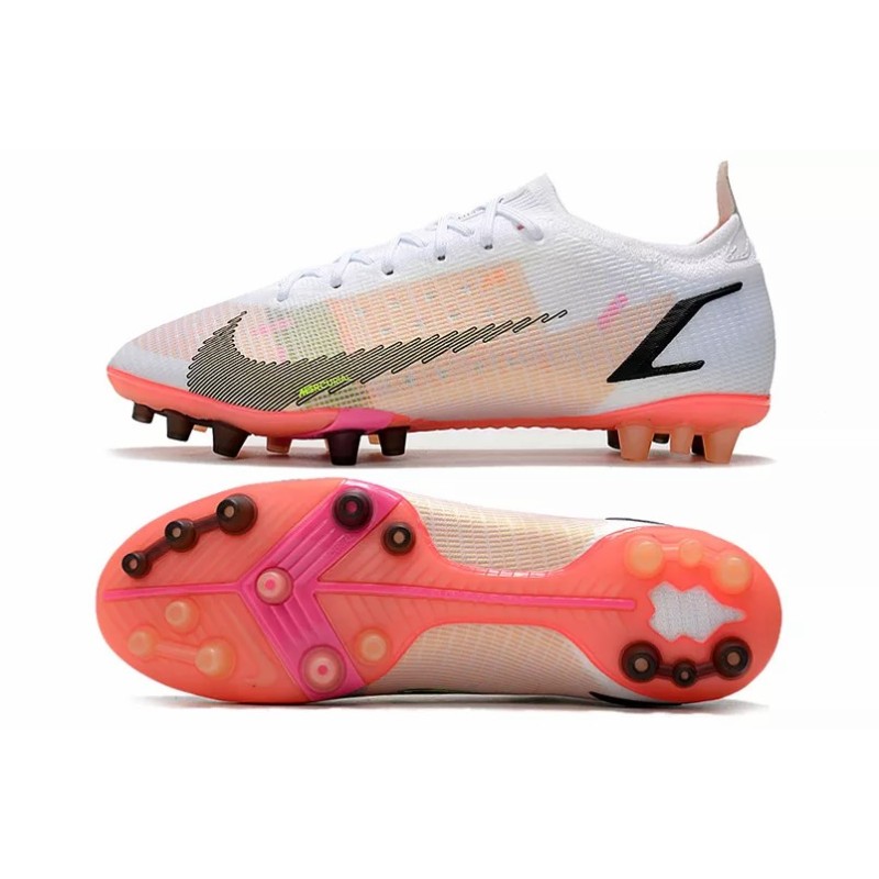 Botas de Fútbol Nike Vapor 14 Elite AG Blanco&Rosado (#39~#45)