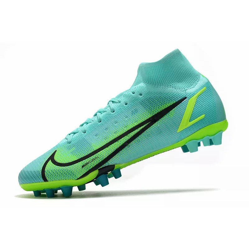 Botas de Fútbol Nike Vapor 14 Elite AG High Top Turquesa (#39~#45)
