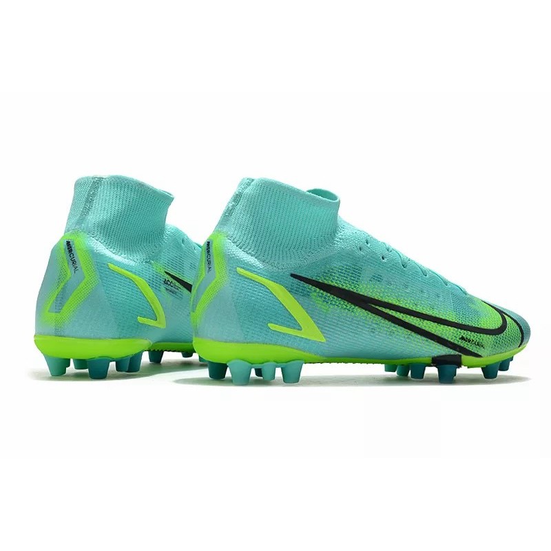 Botas de Fútbol Nike Vapor 14 Elite AG High Top Turquesa (#39~#45)