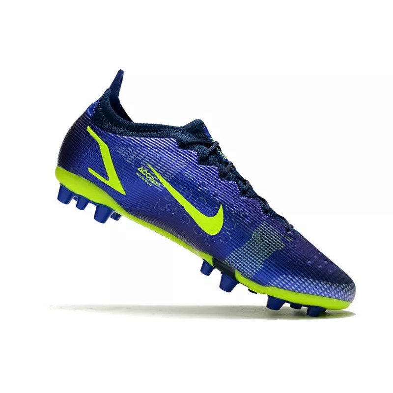 Botas de Fútbol Nike Vapor 14 Elite PRO AG Azul&Amarillo Fluorescente (#39~#45)