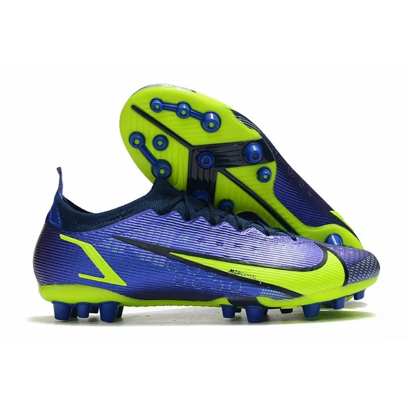 Botas de Fútbol Nike Vapor 14 Elite PRO AG Azul&Amarillo Fluorescente (#39~#45)