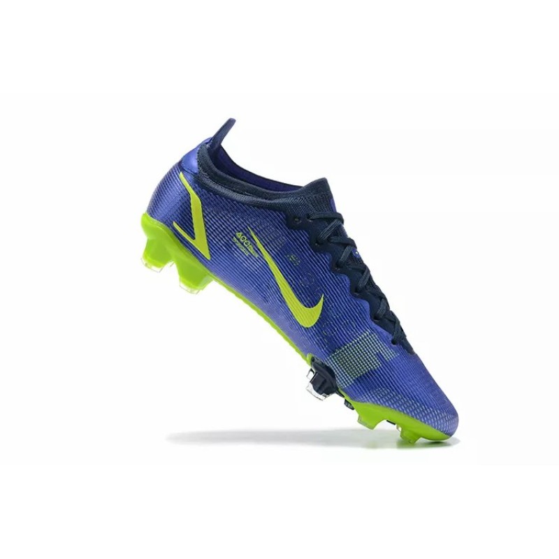 Botas de Fútbol Nike Vapor 14 Elite FG Azul&Amarillo Fluorescente (#39~#45)