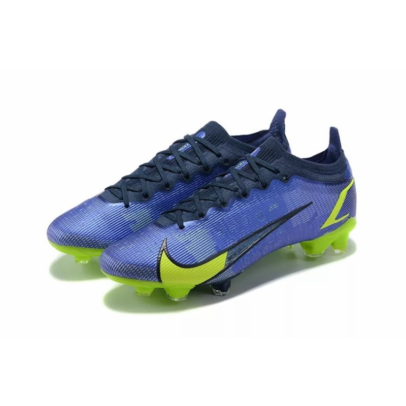 Botas de Fútbol Nike Vapor 14 Elite FG Azul&Amarillo Fluorescente (#39~#45)