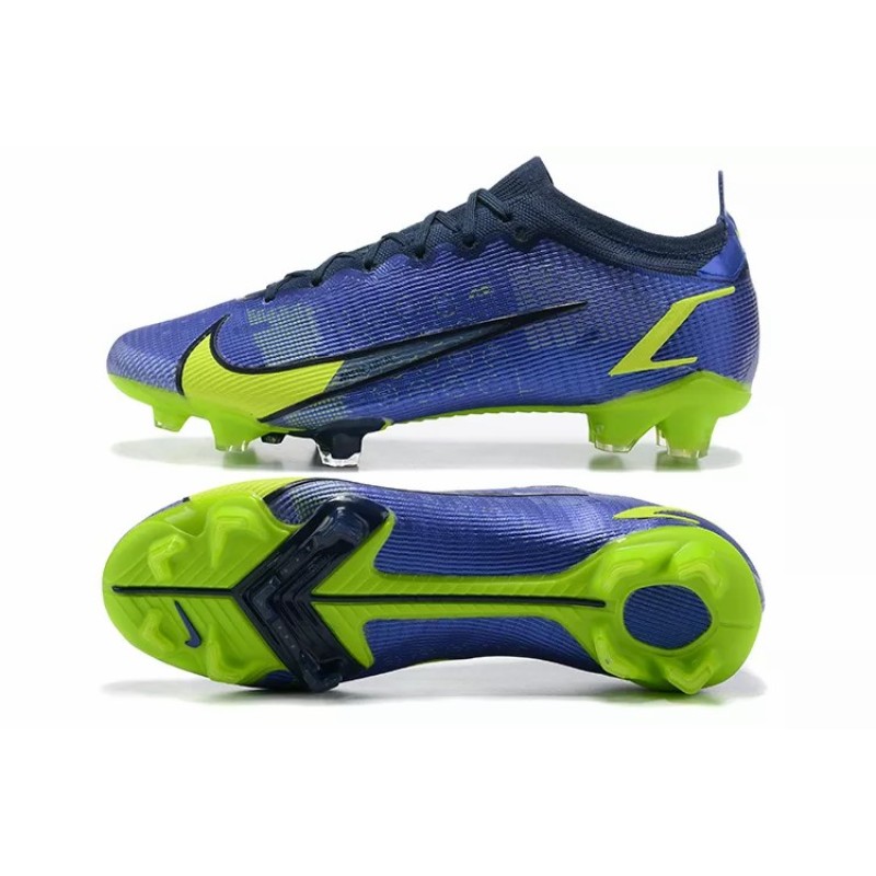 Botas de Fútbol Nike Vapor 14 Elite FG Azul&Amarillo Fluorescente (#39~#45)